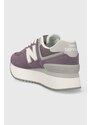 Sneakers boty New Balance WL574ZSP fialová barva