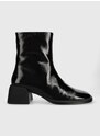 Kožené kotníkové boty Vagabond Shoemakers ANSIE dámské, černá barva, na podpatku, 5445.060.20