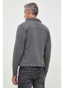 Bunda Pepe Jeans Bryson pánská, šedá barva, přechodná