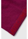 Čepice Moschino fialová barva, z tenké pleteniny