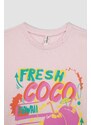 DEFACTO Girl Oversize Fit Short Sleeve T-Shirt