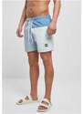 URBAN CLASSICS 3 Block Swim Shorts - pastelblue