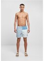 URBAN CLASSICS 3 Block Swim Shorts - pastelblue