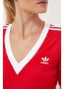 Šaty adidas Originals červená barva, maxi, II0750