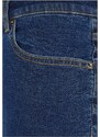 URBAN CLASSICS Relaxed Fit Jeans Shorts - mid indigo washed