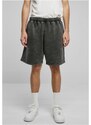 URBAN CLASSICS Heavy Sand Washed Sweat Shorts - black