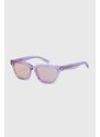 Sluneční brýle Saint Laurent dámské, pruhledná barva