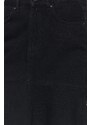 Trendyol Black Asymmetrical High Waist Midi Denim Skirt