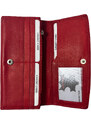 Dámská kožená peněženka Loranzo červená 448