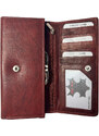 Loranzo Dámská kožená peněženka světle hnědá 442A