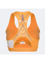 Gymshark Pulse Sports meruňkově oranžová/bílá fitness podprsenka