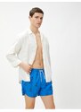 Koton Marine Shorts with Sailboat Printed Tie Waist, Pocket Detailed.