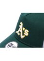 Kšiltovka New Era 9FORTY A-Frame Trucker MLB Team Script Oakland Athletics Dark Green / White