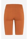 Kraťasy Fjallraven Abisko dámské, oranžová barva, hladké, high waist, F87138.243-243