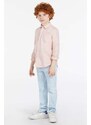 Dětská bavlněná košile Guess růžová barva