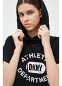 Šaty Dkny černá barva, mini, oversize