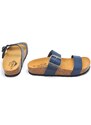 Jednoduché a krásné kombinovatelné pantofle Plakton 343004 modrá