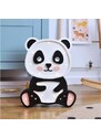 Peekaboo Černobílá dřevěná dětská LED lampa Panda 36 cm