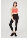 LOS OJOS Coral Lightweight Support Back Detail Covered Sports Bra.