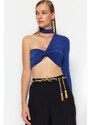 Trendyol Saxe Asymmetric Collar Bustier