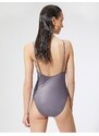 Koton Basic plavky s tenkými ramínky a lesklým potahem