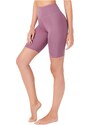 LOS OJOS Women's Lavender High Waist Contouring Cycling Shorts Sport Leggings