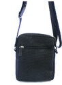 Černá pánská kožená taška přes rameno Hexagona 299162 černá