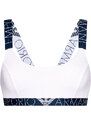 Bralette sportovní podprsenka 163651 1P227 0010 bílá - Emporio Armani