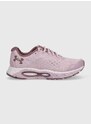 Boty Under Armour UA W HOVR Infinite 3 černá barva, na plochém podpatku, 3023556-002