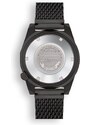 Squale Watches Černé pánské hodinky Squale s ocelovým páskem 1521 Pvd Black Mesh 42MM Automatic