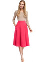 model 18002383 Dámská midi sukně růžová - Moe