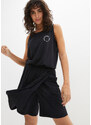 bonprix Rychleschnoucí šaty s integrovanými šortkami Černá