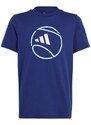 Dětské Unisex tenisové tričko Adidas Ten Cat Graphic Tee modré