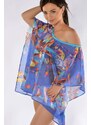 Kaftan krátký ROBERTO LUCCA RL140S0401 BLUE FLOWER (Uni) - Roberto Lucca