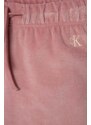 Kojenecká tepláková souprava Calvin Klein Jeans růžová barva