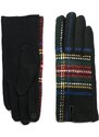 Art of Polo Teplé rukavice Sedmikrásky černé