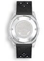Squale Watches Stříbrné pánské hodinky Squale s gumovým páskem Matic Grey Rubber - Silver 44MM Automatic