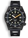 Squale Watches Černé pánské hodinky Squale s gumovým páskem 1521 PVD Rubber - Black 42MM Automatic