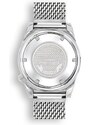 Squale Watches Stříbrné pánské hodinky Squale s ocelovým páskem Matic Grey Mesh - Silver 44MM Automatic