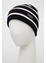 Bavlněná čepice Polo Ralph Lauren tmavomodrá barva, z tenké pleteniny