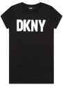 Dívčí šaty Dkny zelená barva, mini