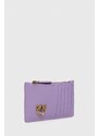 Kožená peněženka Pinko fialová barva, 100251.A0GK