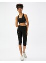 Koton Pedal Pusher Sports Tights with Stripe Detail