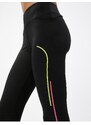 Koton Pedal Pusher Sports Tights with Stripe Detail