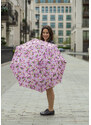 Fulton dámský skládací deštník Minilite 2 PINK FLORAL L354