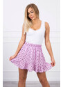 K-Fashion Tečkovaná sukně fialová