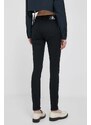 Džíny Calvin Klein Jeans dámské, černá barva