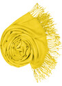Carlo Romani Dámská žlutá pašmína P4 / Dámská žlutá šála P4