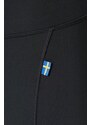 Legíny Fjallraven Abisko Tights dámské, černá barva, hladké, 84773