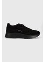 Semišové sneakers boty Filling Pieces Jet Runner černá barva, 17127361847